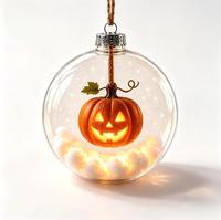 Ornement de boule suspendue pour Halloween, décoration fantôme, citrouille, sorcière, décoration suspendue pour porte intérieure