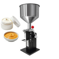 Machine de remplissage manuelle à piston A03, machine de remplissage manuelle portable à piston, machine d'emballage cosmétique pour petites doses d'onguent, de sirop