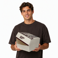 Boîte à hamburger en papier kraft biodégradable, écologique, résistante à la graisse, en matériaux recyclés, adaptée au micro-ondes, jetable