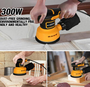 High <b>Power</b> 300W 6'' Variable Speed Orbital Set Industrial DIY Portable Wood Wall Floor Sanding <b>Tools</b> Polisher - Product Image 4