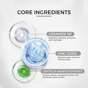 Crema Hidratante Facial Orgánica de Marca Blanca <span class=keywords><strong>AM</strong></span> & <span class=keywords><strong>PM</strong></span> con FPS 50+, Crema Solar Calmante Cica Cloud, Crema No Grasa y Resistente al Sudor - Product Image 5