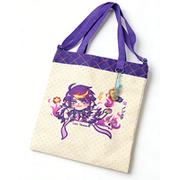 Bolsa de Lona Personalizada con Logotipo Impreso y Bordado, Estilo de Dibujos Animados, Ecológica, para Regalos Promocionales