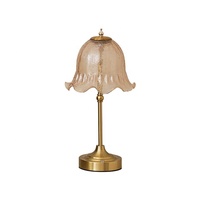 Lampe de table de luxe vintage dorée à abat-jour en cristal, à piles, à intensité variable, rechargeable, tactile, sans fil, pour restaurant