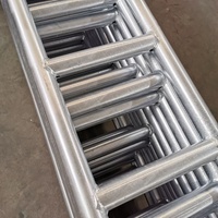 Hochfeste Aluminium gerüst leiter Stahl Mental Stairs Kletter stufe