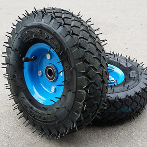 ล้อยางลมสำหรับรถเข็น ขนาด 10 นิ้ว 410/350-4 ยางลม ผลิตโดยโรงงาน HKT1046 ขายตรง - Product Image 2