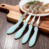 Gadget de cuisine en gros Couteau à crevettes compact et plié en acier inoxydable 304