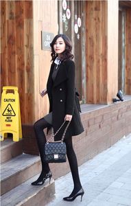 Abrigo de Cachemira para Mujer, Cárdigan Largo y Delgado de Otoño, Abrigos Largos de Invierno para Mujer, Abrigo Femenino Grueso y Cálido - Product Image 5