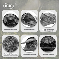 Carpa Bivvy Kawagebo Kamp (KK) Ultraligera e Impermeable de 1.25 kg / 2.8 lb para 1 Persona, para Escalada, Senderismo y Supervivencia al Aire Libre