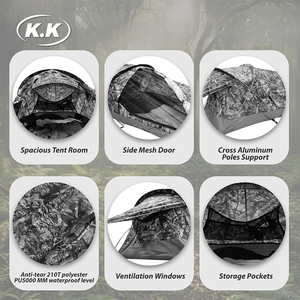 Tente de bivouac Kawagebo Kamp (KK) 1,25 kg / 2,8 lb, imperméable, ultralégère, pour 1 personne, pour l'escalade, la randonnée, la survie en plein air - Product Image 6