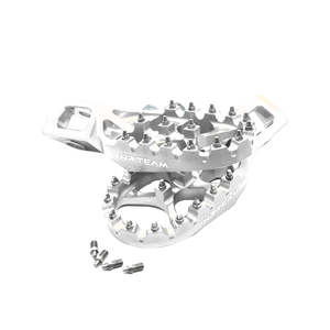 Nrteam Ergal Repose-pieds Gris Paire pour Husqvarna FC 450 23-25 Moto Accessoire - Product Image 1