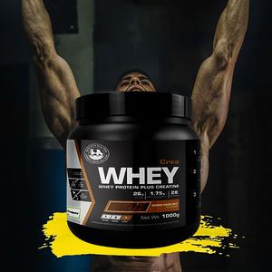 مخصص 1 لتر 2L 3L 5L HDPE البلاستيك جولة مطفي أسود مسحوق بروتين ملحق تخزين جرة التعبئة والتغليف - Product Image 2