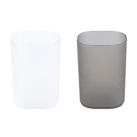 Vente en gros porte-stylo en plastique conteneur carré porte-stylo pour bureau brosse porte-pot