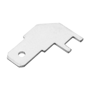 1217156-1 Bornes de circuit imprimé de type drapeau de 4,8 mm à souder, connecteurs de batterie, inserts de languettes de carte de circuit imprimé, bornes mâles à souder pour PCB - Product Image 2