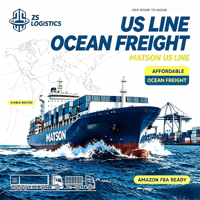 Transport maritime US ZS LOGISTICS LCL+Express Service porte-à-porte Itinéraires stables Expédition maritime économique Assurance des marchandises Assistance 24/7