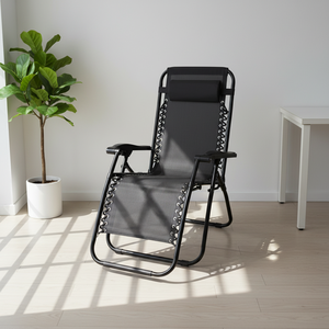 Silla Reclinable Plegable Impermeable para Exteriores, con Marco de Aluminio y Malla Metálica, para Playa, Camping y Villas - Product Image 3