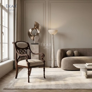 <span class=keywords><strong>Fauteuil</strong></span> à dossier en treillis Meridian Regency |   Sièges d'appoint classiques français de luxe - EKAR - Product Image 4
