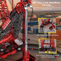 Reobrix 22028 7477PCS RC Super Large SK6000 Grue Modèle de Construction en Briques Jouet Technique en Plastique Cadeau de Festival Moderne