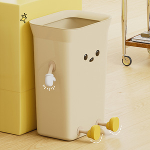 ถังขยะในครัวทรงสี่เหลี่ยมขนาดใหญ่พร้อมฝาปิดกันน้ำสำหรับใช้ภายในอาคาร ดีไซน์ทรงแคบ - Product Image 2