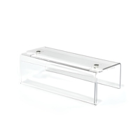 Support de plaque nominative en acrylique transparent réglable 8,5x2,5 pouces, personnalisé et très demandé, pour bureau et magasin