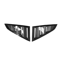 Convient pour la modification et la mise à niveau de la Ford Mustang 2024 Fenêtre triangulaire en fibre de carbone avec évents latéraux attachés