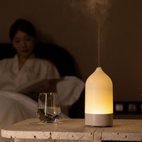 Diffuseur d'huiles essentielles à ultrasons, nouveau design, avec lumières colorées, pour la maison, la chambre, le bureau, USB