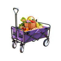 Chariot pliable multifonctionnel pour bébé, poussette pliable pour enfants, chariot de camping et de plage