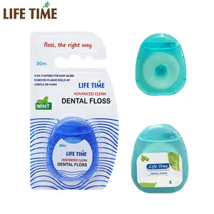 Oral care dental cleaning hygiene products factory waxed mint private label dental floss flosser ultra flosser