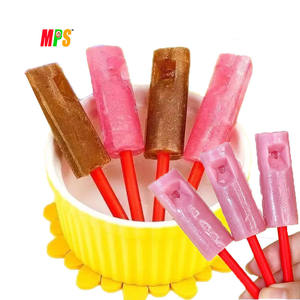 निजी लेबल स्ट्रॉबेरी मेलोडी पॉप मिश्रित फल स्वाद व्हिसल लॉलीपॉप व्यक्तिगत रूप से लपेटी गई कस्टम कैंडी - Product Image 2