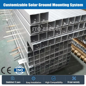 Rails de montage photovoltaïques pour panneaux solaires en gros d'usine, personnalisables pour les toits et l'utilisation <span class=keywords><strong>au</strong></span> <span class=keywords><strong>sol</strong></span>. - Product Image 2
