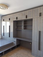 Lit Tatami Moderne avec Bureau et Bibliothèque pour Petits Espaces – Idéal pour la Maison, l'École, la Chambre et l'Hôtel – Meuble Adapté aux Appartements
