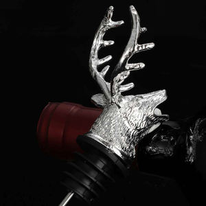 Bar tête de cerf personnalisé cuisine utiliser régulier et grand alliage Cocktail alcool liqueur bouteille bec verseur distributeur aérateur vin verseur - Product Image 6