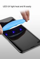 Protection d'écran en verre trempé incurvé intégral avec colle intégrale UV pour Samsung S10 Plus S10 Film