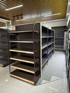 Factory Price YuanHong Multi-Layer Steel Epoxy Powder Coated Supermarket Gondola Shelves Double-Sided L-Shaped Adjustable Height - Product Image 5