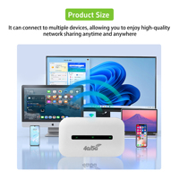 Routeur Wi-Fi 4G portable avec prise en charge avancée de la fréquence LTE 2.4G pour une utilisation en extérieur, nouvelle fonctionnalité pare-feu avec batterie 3000 mAh
