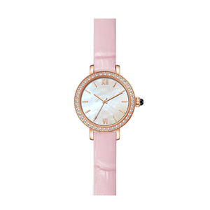 Banda de cuero de calidad superior Movimiento japonés Relojes de cuarzo Hombres Mujeres Relojes elegantes - Product Image 3