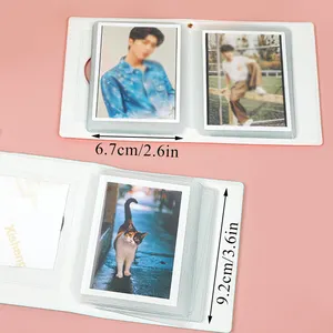Kpop כרטיס קלסר 3 אינץ אלבום תמונות הולו אהבת לב דגם Photocard מחזיק משובץ אלבום Instax מיני אלבום עבור כרטיסים לאסוף ספר