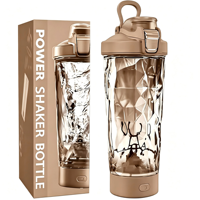Pengocok Botol Otomatis Elektrik 600ML USB Rechargeable, Cangkir Mixer Protein Bebas BPA Ramah Lingkungan, Cocok untuk Dewasa
