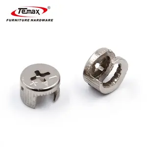 TEMAX फर्नीचर कैबिनेट कनेक्टर फिटिंग मिनी फिक्स एक्सेंट्रिक कैम P012