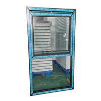 Profilés de portes et fenêtres à guillotine double en vinyle Upvc de style américain Fenêtre en PVC à guillotine simple