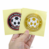 Patchs de logo 3D en TPU haute fréquence pour maillots de football, étiquettes thermocollantes lavables, en relief, réfléchissants, pour équipes, vente en gros
