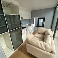 JJM Casa Contenedor Modular Prefabricada de 1-2 Pisos, Diseño Cápsula Espacial Apple Cabin, 20ft 40ft, Hotel, Supermercado, Diseño Moderno de Lujo