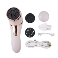 Lime électrique pour les pieds pour éliminer les peaux mortes, les cors, les callosités, machine de pédicure sous vide, outils étanches, lime pour les pieds USB, affichage LED