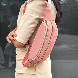 Fashion Chest Bag Diamond Pattern Zipper Closure Water Resistant Multiple Pockets Casual Outdoor Women's Crossbody Shoulder - Product Image 2
