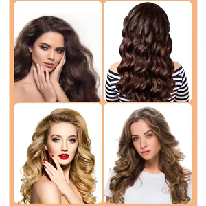 Rizador de pelo de tamaño de logotipo personalizado rizadores flexibles 100% rulos de pelo de seda de morera - Product Image 6