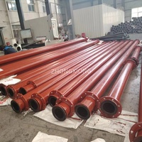 Bobine en acier OEM sur mesure de taille DN avec revêtement UHMWPE et raccords assortis pour le transport de boues acides et de déchets chimiques en usine côtière