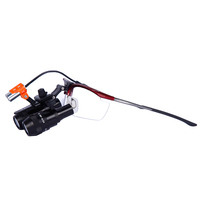 Loupes chirurgicales dentaires portables MF6.0x, loupes réglables avec lumière LED 191 Kepler 6.0X