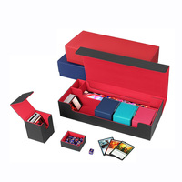 Caja de Almacenamiento Premium PQ para Más de 500 Cartas Coleccionables, Organizador de Cartas de Póker y Tarot con Estuche Impreso
