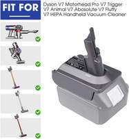 Adaptateur de batterie adapté à la batterie Makitas 18V Lithiun ion Convertir en batterie pour aspirateur V7 Dyson