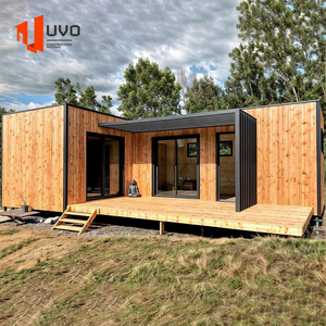 Nhà thép nhẹ mô-đun 40ft bền lắp ráp dễ dàng lắp ráp tòa nhà di động đúc sẵn cho tùy chỉnh văn phòng cửa hàng ngoài trời - Product Image 1