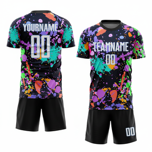 ชุดยูนิฟอร์มฟุตบอลพิมพ์ลายซับลิเมชันแห้งเร็วระบายอากาศได้ดีชุดเครื่องแบบทีมกีฬาของทีมออกแบบได้ตามต้องการ - Product Image 1